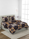 Black Bedding Set 1 Bedsheet with 2 Pillow Covers , 1 Quilt/Blanket