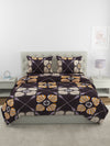 Black Bedding Set 1 Bedsheet with 2 Pillow Covers , 1 Quilt/Blanket