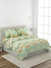 Green Bedding Set 1 Bedsheet with 2 Pillow Covers , 1 Quilt/Blanket