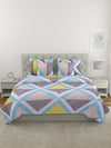 Multicolor 6 Pcs Geometric Patterned 210 GSM Bedding Set