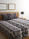 Black & Grey Double Bed Cover with 2 Pillow Covers