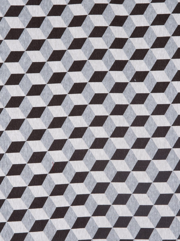 Coffee Brown & Off White Double Bed Cover with 2 Pillow Covers