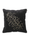 Black Set of 5 Velvet 16 Inch x 16 Inch Cushion Covers