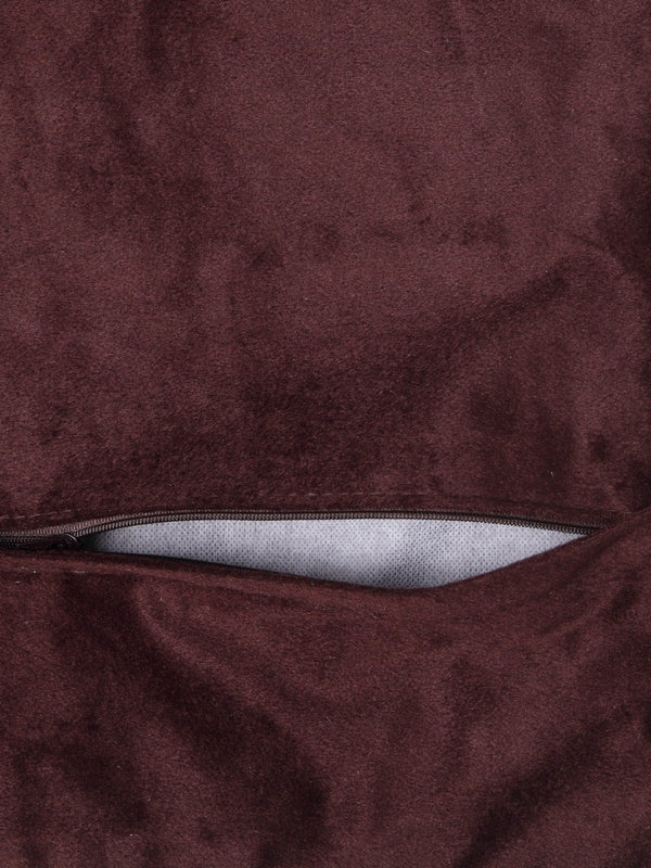 Leaves Design Floral 5 Piece Velvet Cushion Cover Set - 16" x 16", Multicolour