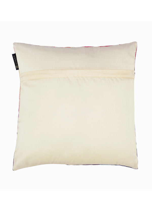 Printed Abstract 5 Piece Velvet Cushion Cover Set - 16" x 16", Multicolour