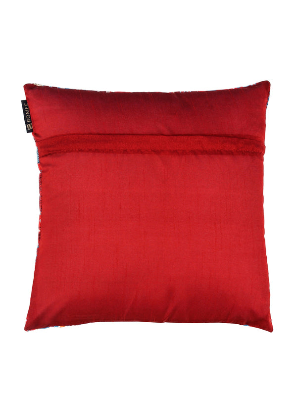 Soft Velvet Paisley Print Throw Pillow/Cushion Covers Set of 5, 16x16 inches - Multicolor