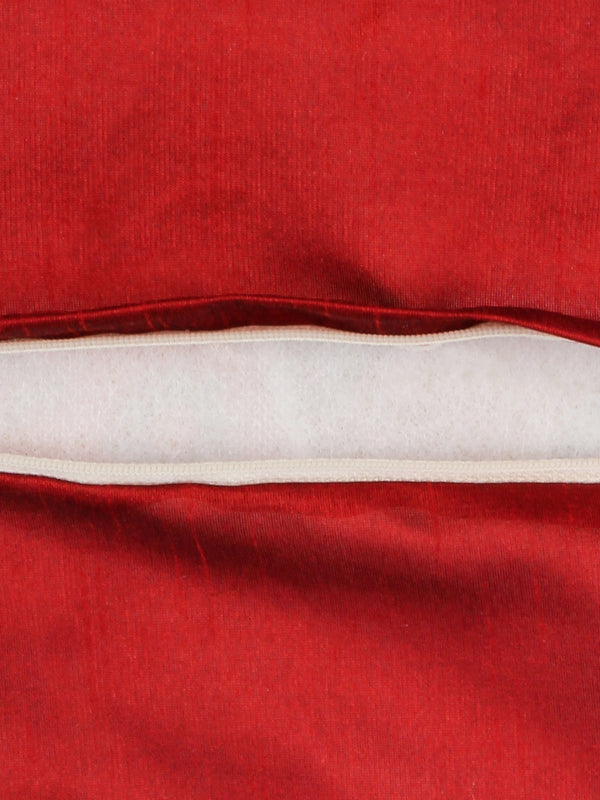 Soft Velvet Paisley Print Throw Pillow/Cushion Covers Set of 5, 16x16 inches - Multicolor