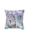 Abstract Velvet Cushion Cover 16" x 16" Set of 5 - Purple and Blue