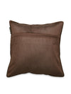 Cotton Chenille Fabric Albert Cushion Cover (16x16inch, Brown) - Set of 5