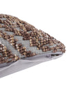 Brown & Grey Set of 2 Wool Tufted 12 Inch x 18 Inch Cushion Covers