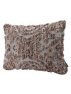 Brown & Grey Set of 2 Wool Tufted 12 Inch x 18 Inch Cushion Covers