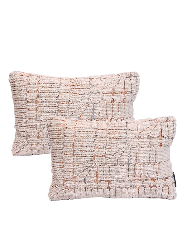 Cream Set of 2 Cushion Covers