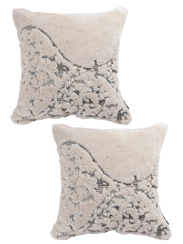 Beige Set of 2 Cushion Covers