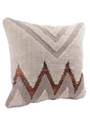 Beige Set of 2 Wool Tufted 18 Inch x 18 Inch Cushion Covers