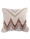 Beige Set of 2 Wool Tufted 18 Inch x 18 Inch Cushion Covers