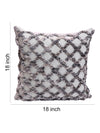 Silver Set of 2 Wool Tufted 18 Inch x 18 Inch Cushion Covers