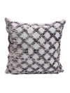 Silver Set of 2 Wool Tufted 18 Inch x 18 Inch Cushion Covers