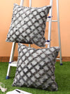 Silver Set of 2 Wool Tufted 18 Inch x 18 Inch Cushion Covers
