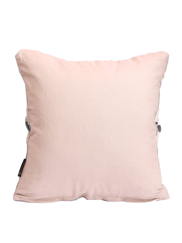 Cream Set of 2 Wool Tufted 18 Inch x 18 Inch Cushion Covers