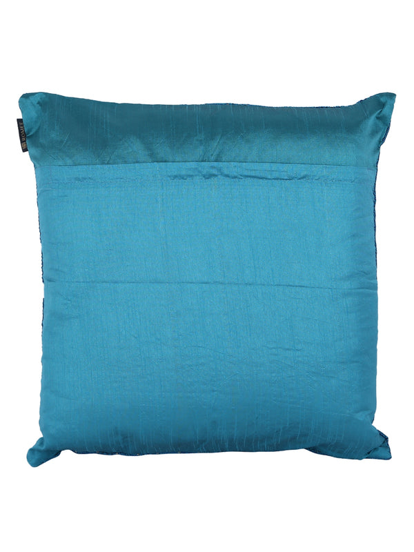 Soft Polyester Jute Plain Solid Cushion Covers 12x12 inches, Set of 5 - Multicolor