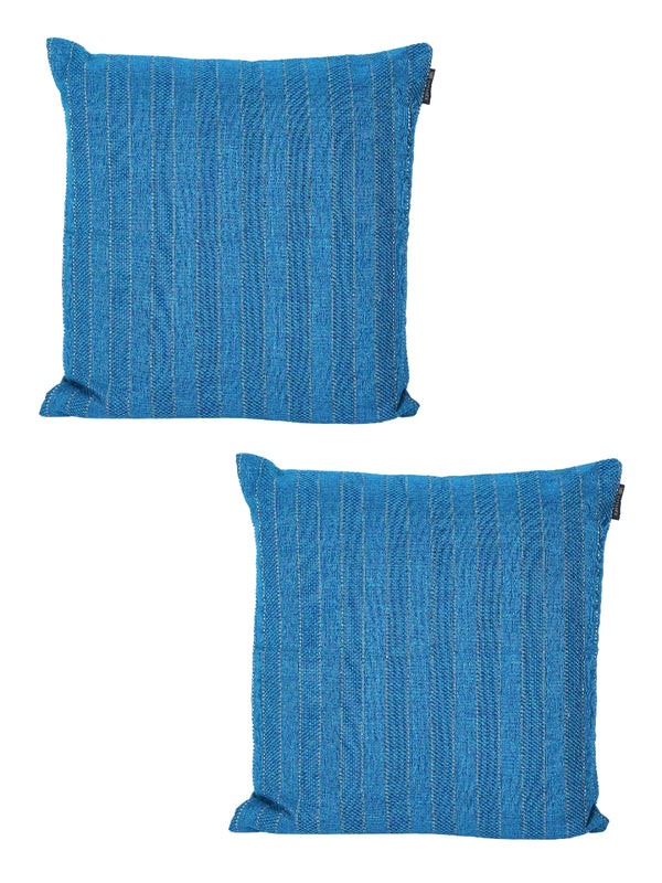 Blue Set of 2 Cushion Covers 24x24 Inch