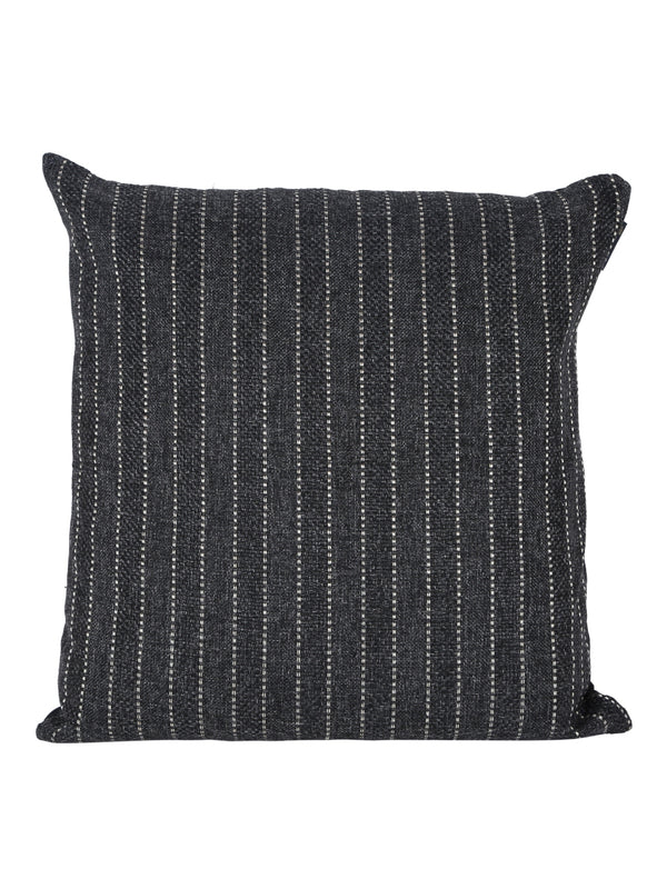 Black and Grey Set of 2 Cushion Covers 24x24 Inch