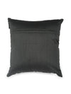 Polyester Jute Solid Plain Cushion Cover 16 inch x 16 inch, Set of 5 - Black