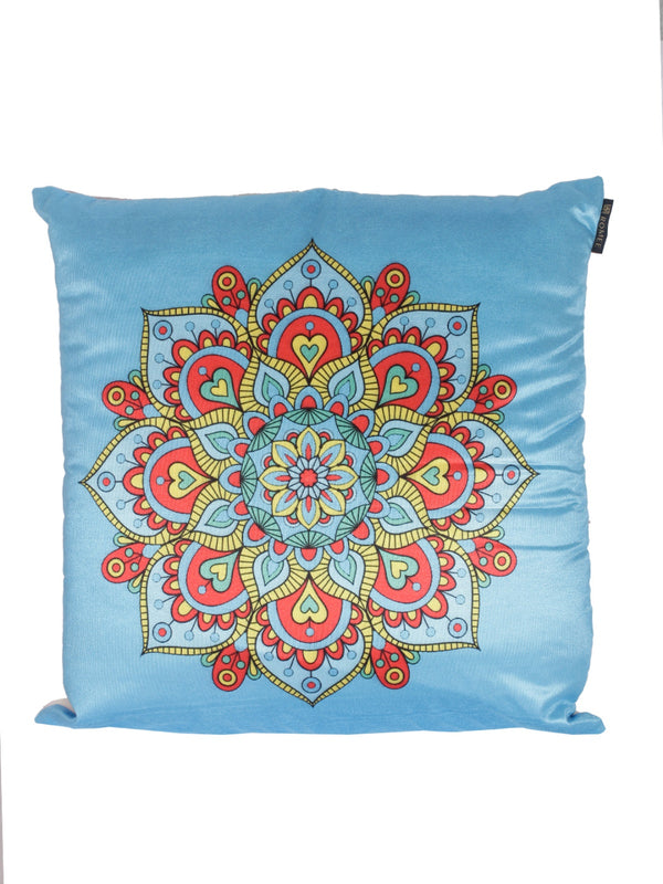 Blue and White Set of 2 Cushion Covers 24x24 Inch