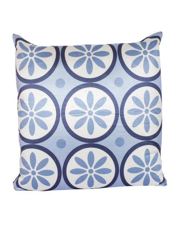 Blue and White Set of 2 Cushion Covers 24x24 Inch