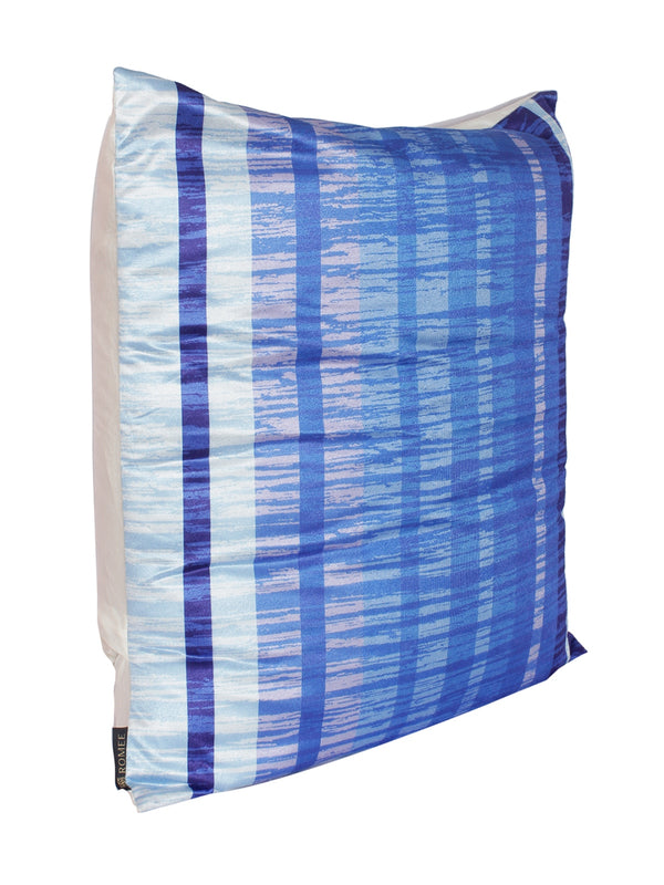 Blue and White Set of 2 Cushion Covers 24x24 Inch