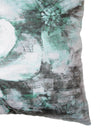 Polyester Velvet Fabric Floral Printed Cushion Cover 16x16 Set of 5 - Multicolor