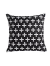 Black & White Set of 5 Velvet 16 Inch x 16 Inch Cushion Covers