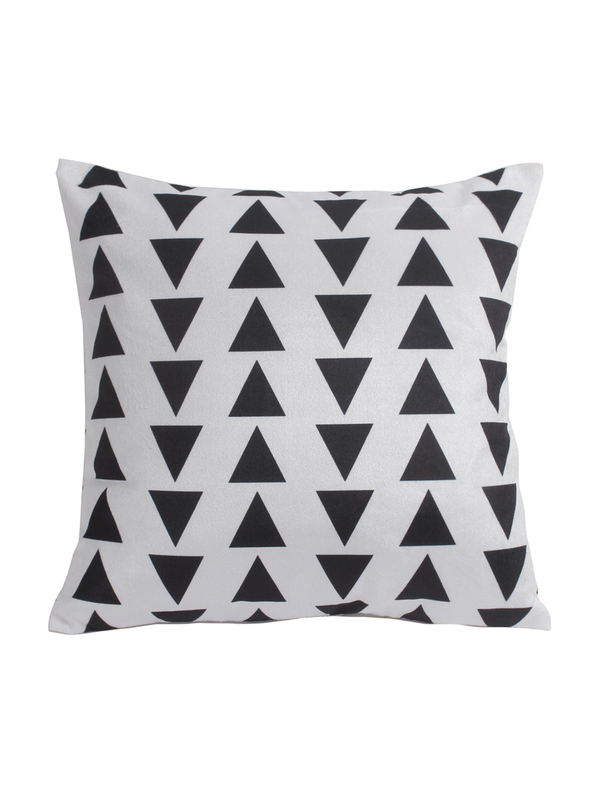 Black & White Set of 5 Velvet 16 Inch x 16 Inch Cushion Covers