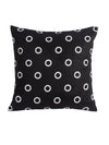 Black & White Set of 5 Velvet 16 Inch x 16 Inch Cushion Covers