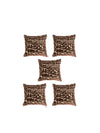 Coffee Brown Set of 5 Cushion Covers