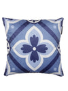 Soft Velvet Abstract Printed Throw Pillow/Cushion Cover 16x16 Set of 6 - Blue