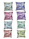 Polyester Velvet Fabric Abstract Cushion Cover 16x16 Set of 8 - Multicolor