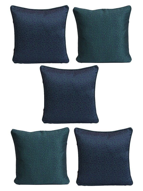 Green & Blue Set of 5 Cushion Covers
