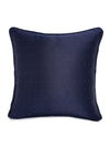 Soft Polyester Textured Designer Plain Cushion Covers 16 inch x 16 inch Set of 5 - Green & Navy Blue