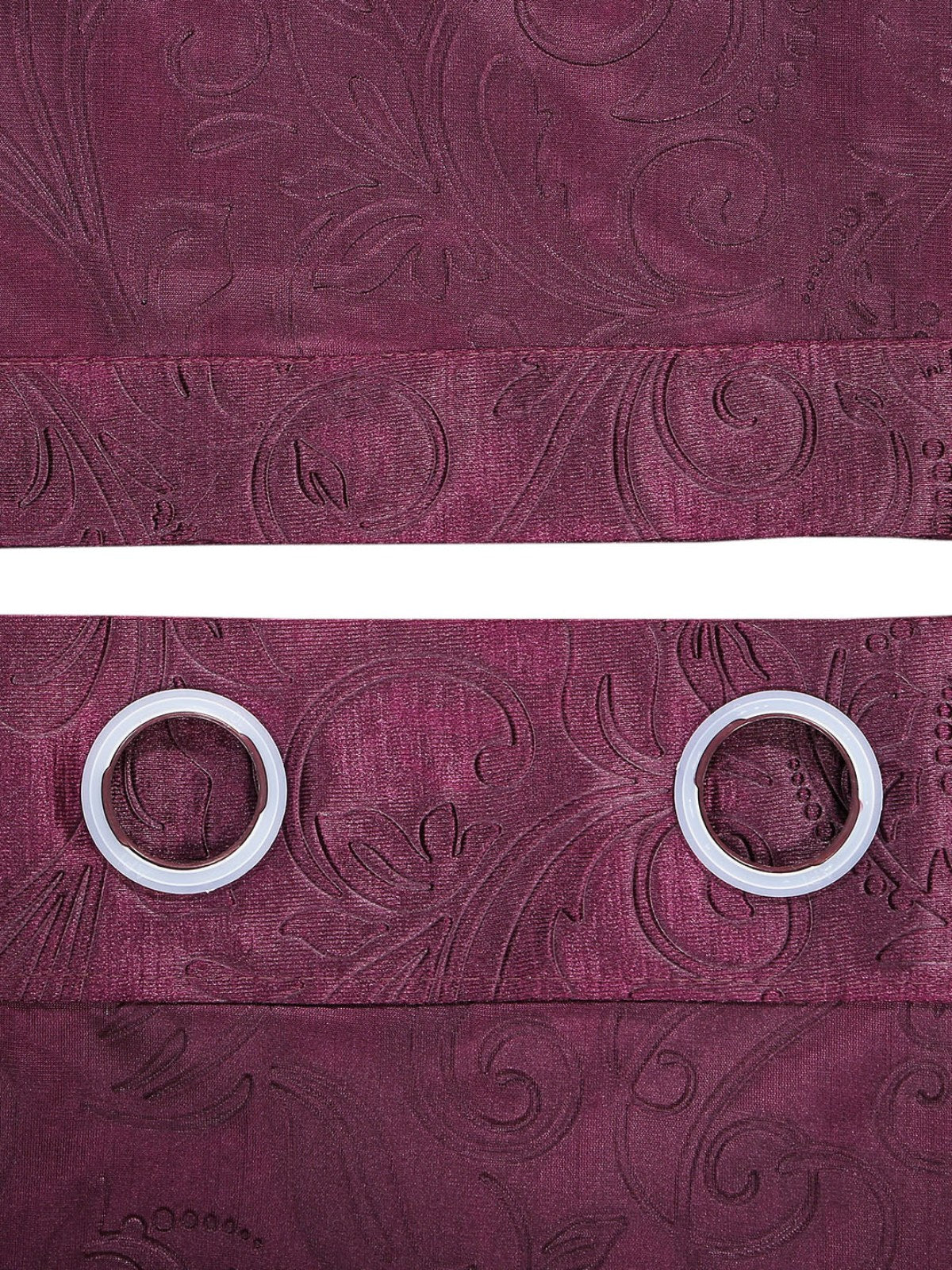 Romee Purple Long Crush Set of 1 Curtain Door Curtains