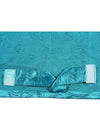 Romee Turquoise Blue Floral Patterned Set of 1 Door Curtains