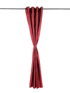 Romee Maroon Damask Patterned Set of 1 Door Curtains