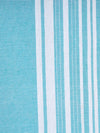 Turquoise Blue Set of 2 Stripes Room Darkening Door Curtain