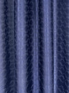 Romee Royal Blue Geometric Patterned Set of 2 Door Curtains