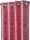 Romee Pink Ethnic Motifs Patterned Set of 2 Long Door Curtains