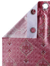 Romee Pink Ethnic Motifs Patterned Set of 2 Long Door Curtains