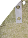Romee Green & Beige Texture Patterned Set of 2 Long Door Curtains