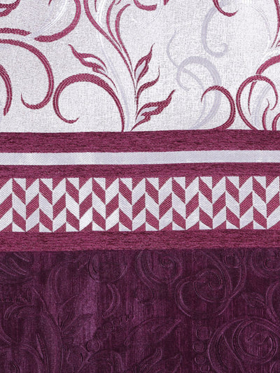 Romee Purple Jacquard Set of 2 Curtain Door Curtains