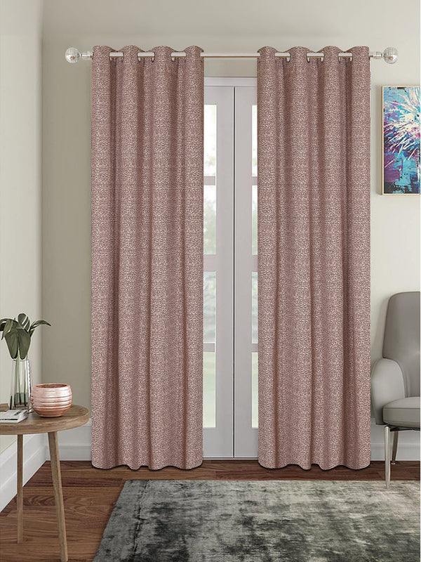 Romee Beige Beige Set of 1 Door Curtains