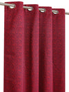 Romee Maroon Maroon Set of 1 Door Curtains